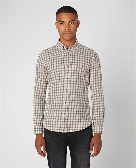 Check Cotton Shirt in Root 